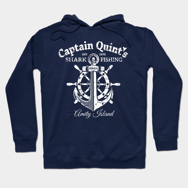 Captain Quint's Shark Fishing Hoodie by SaltyCult